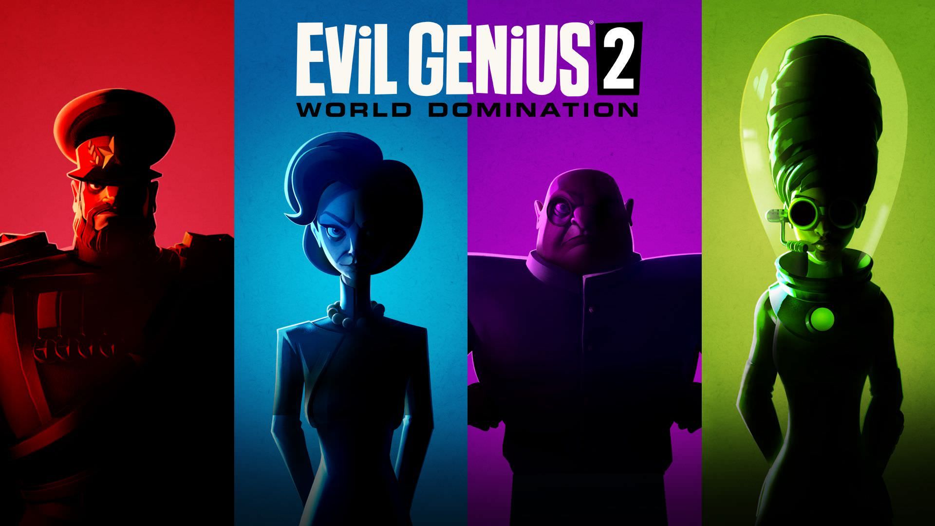 چهار شخصیت شرور بازی Evil Genius 2: World Domination