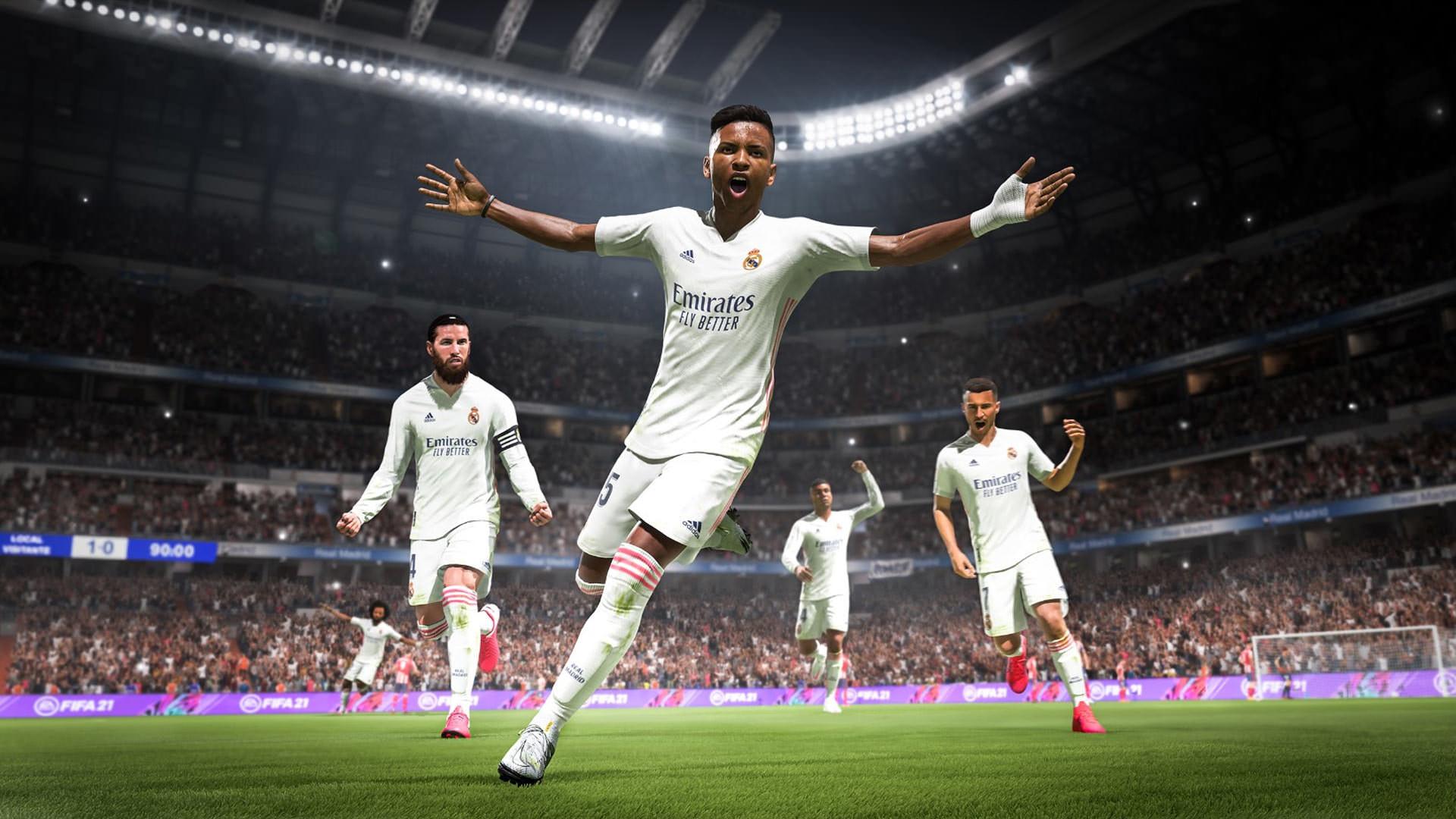تیم رئال مادرید در بازی FIFA 21 