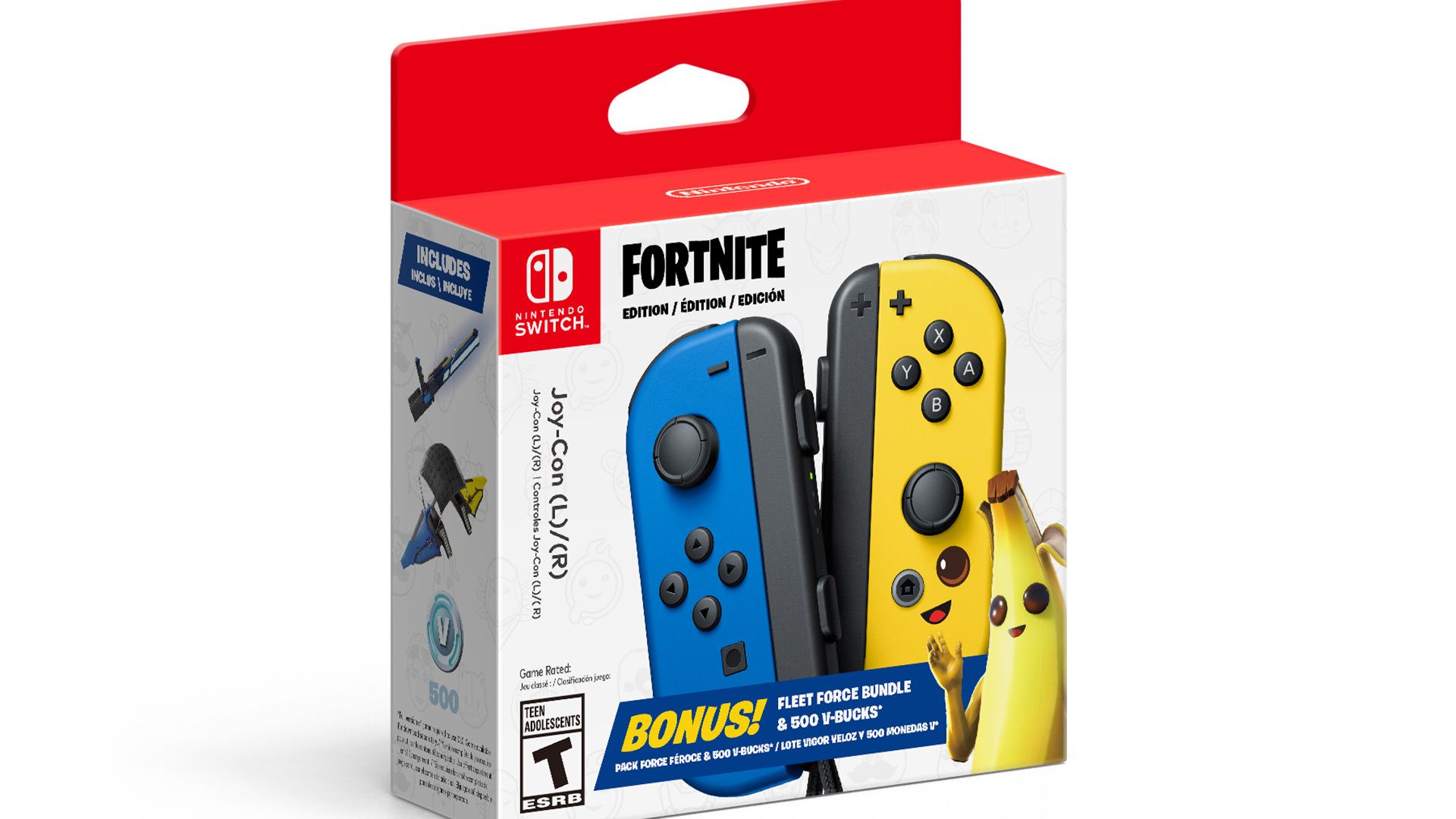 جعبه جوی کان های نینتندو سوییچ با طرح بازی Fortnite