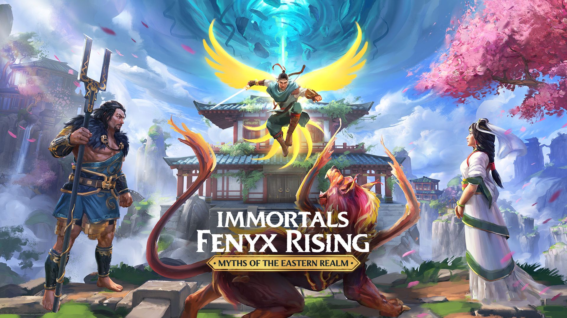 پوستر بسته الحاقی Myths of the Eastern Realm بازی Immortals Fenyx Rising
