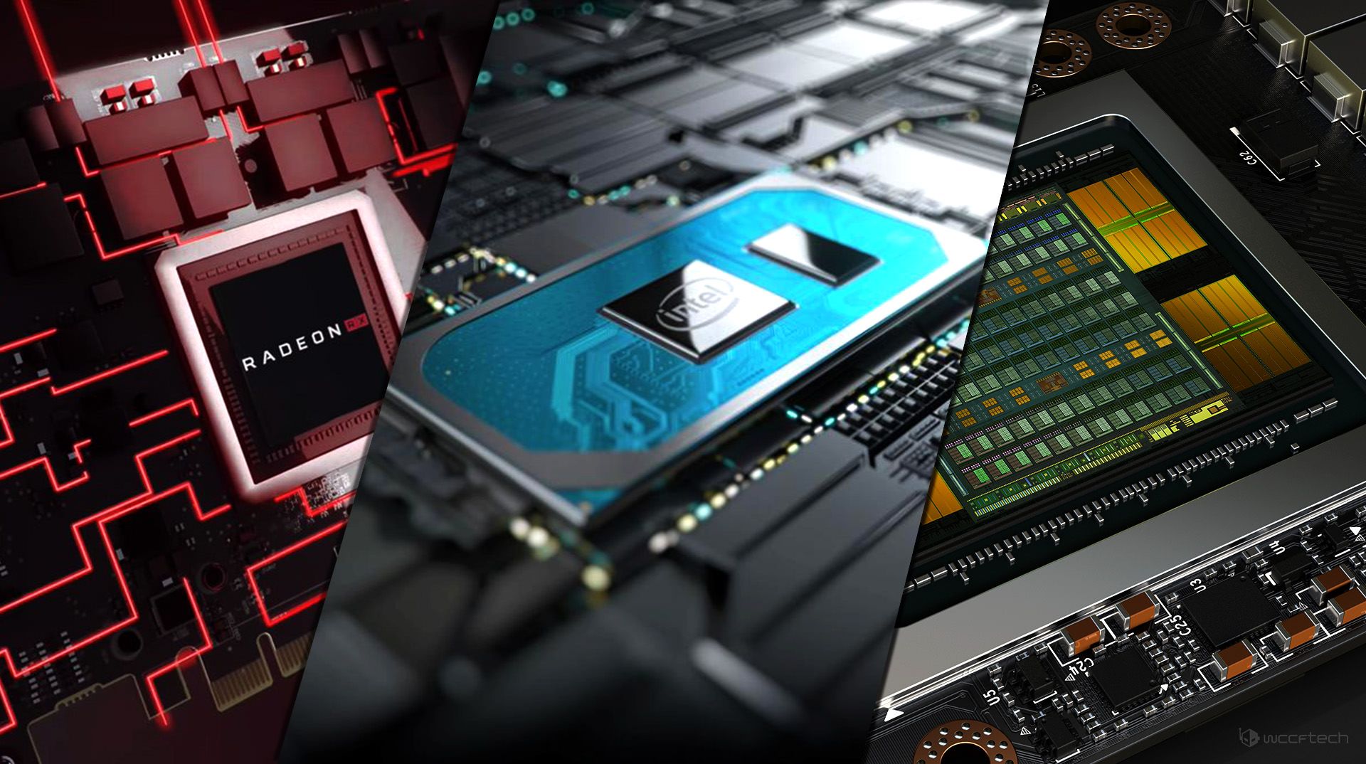 تصویری از پردازنده های اینتل انویدیا AMD 
