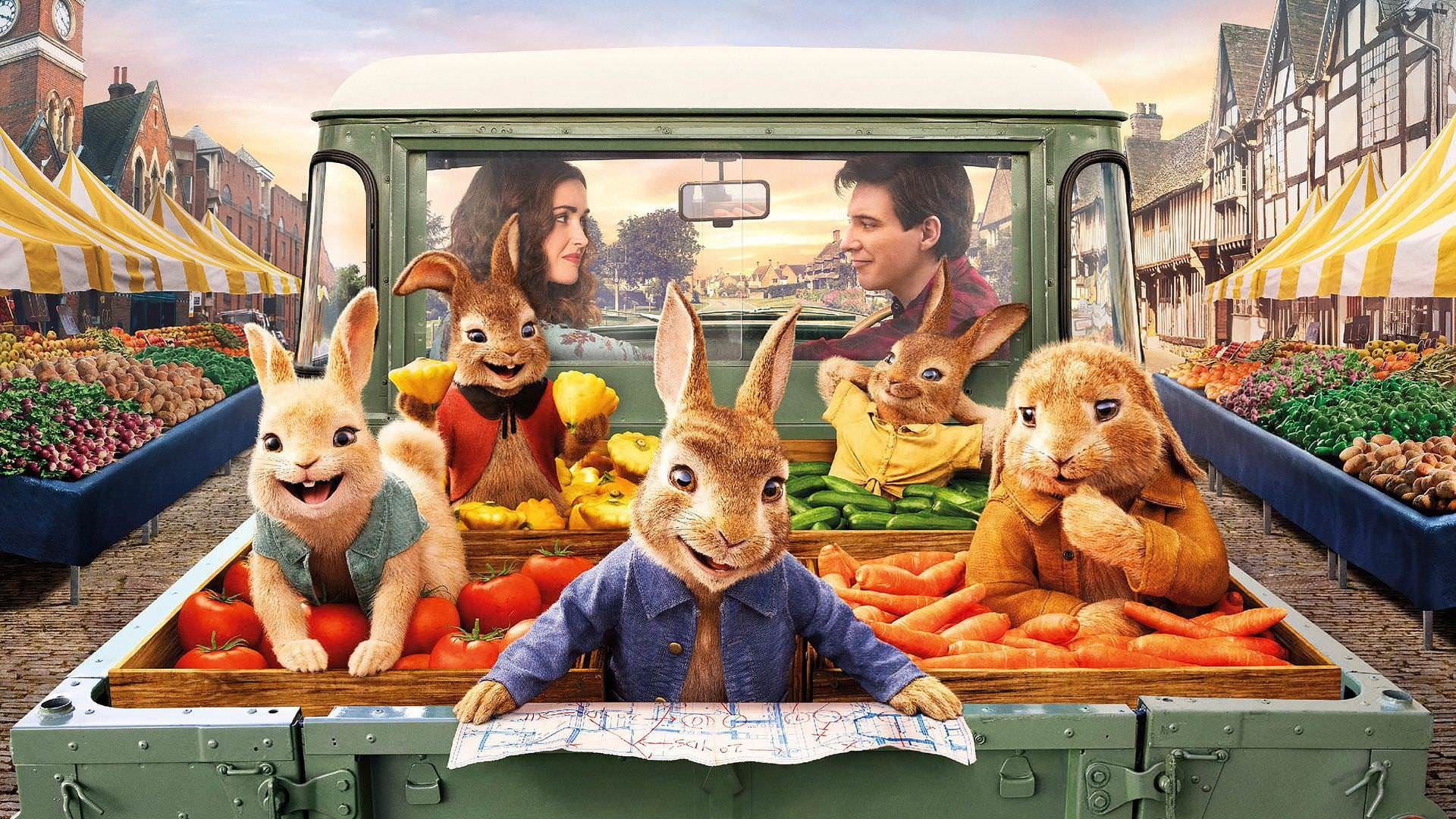 نسخه عریض پوستر شخصیت های فیلم Peter Rabbit 2: The Runaway