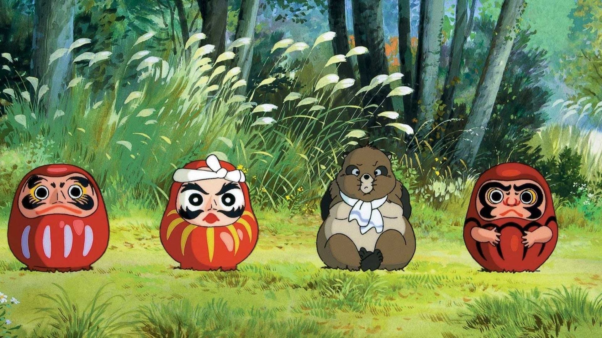 انیمه Pom Poko استودیو جیبلی و موجودات جادویی در دل سرسبزی جنگل