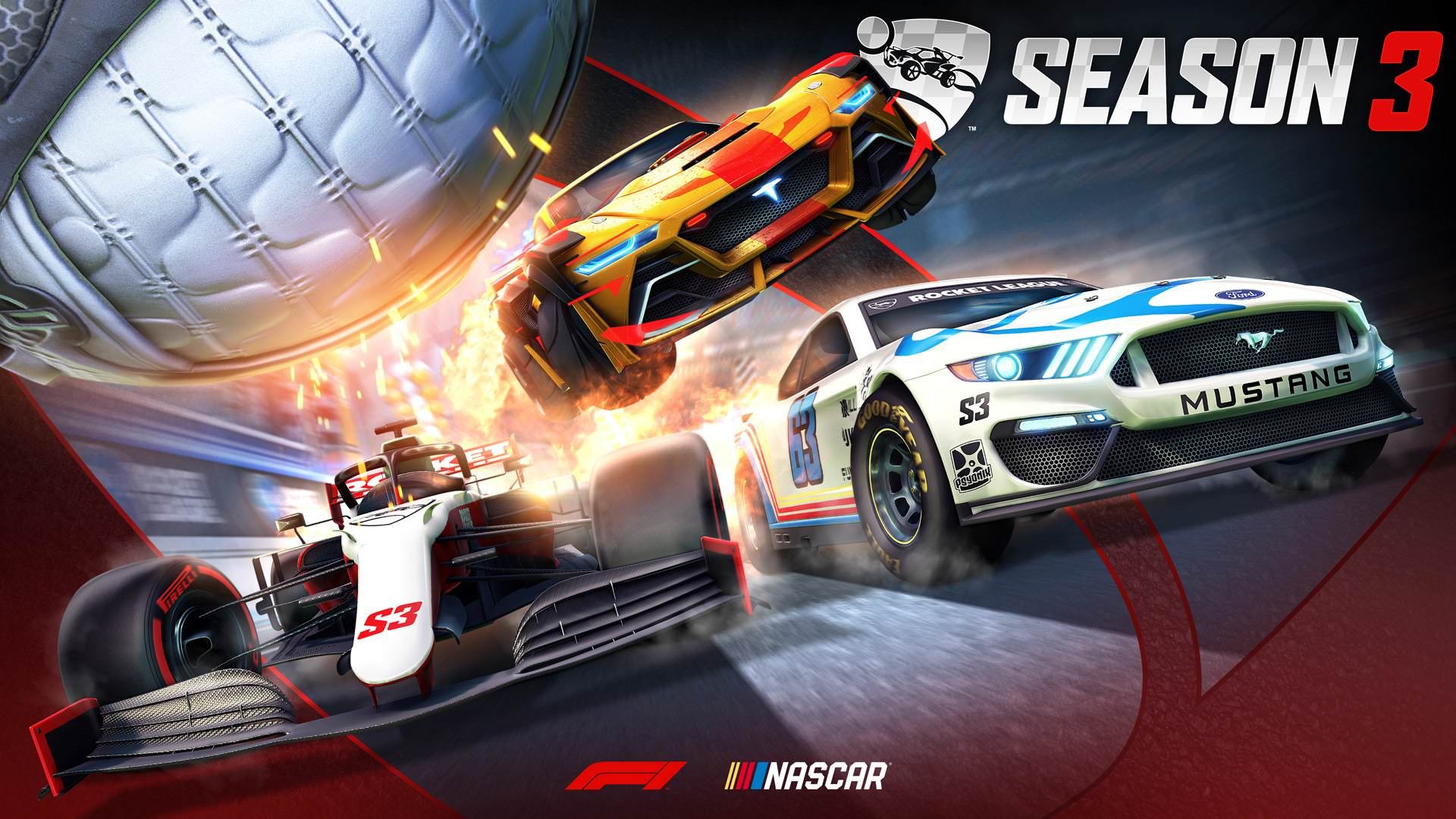 پوستری از فصل سوم بازی Rocket League