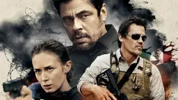 بازیگران اصلی فیلم سیکاریو ۳ (Sicario) در یک پوستر اکشن