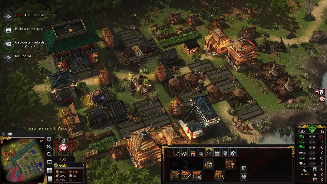 طراحی بناهای بازی Stronghold: Warlords