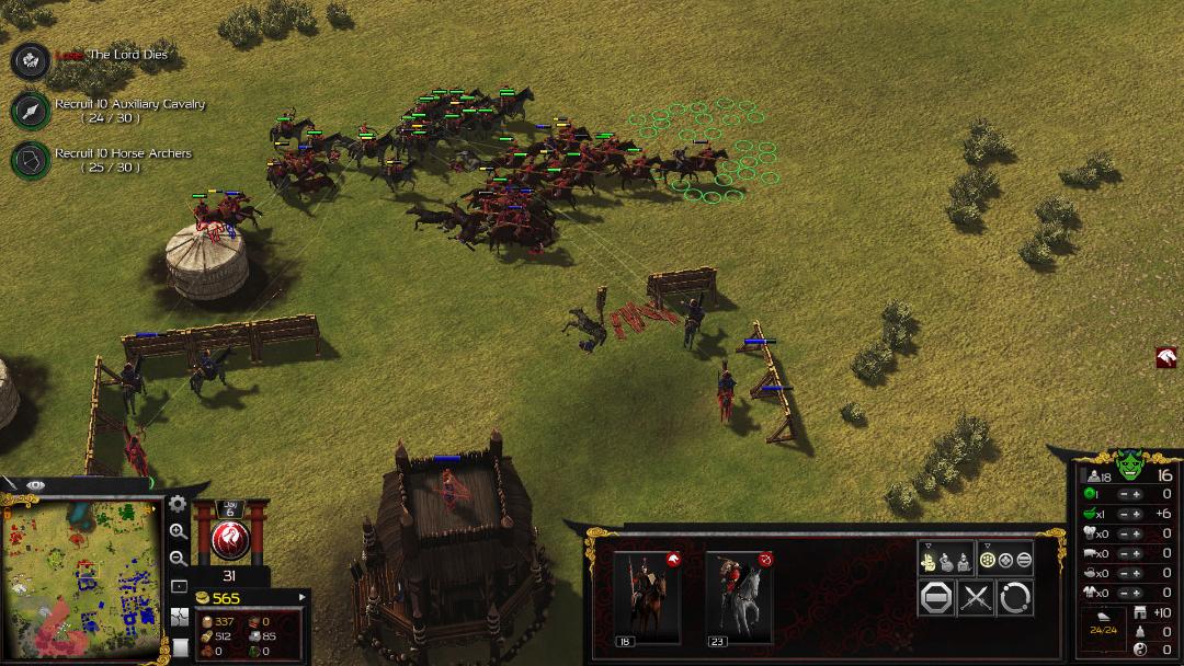 سوارکاران تیرانداز در بازی Stronghold: Warlords