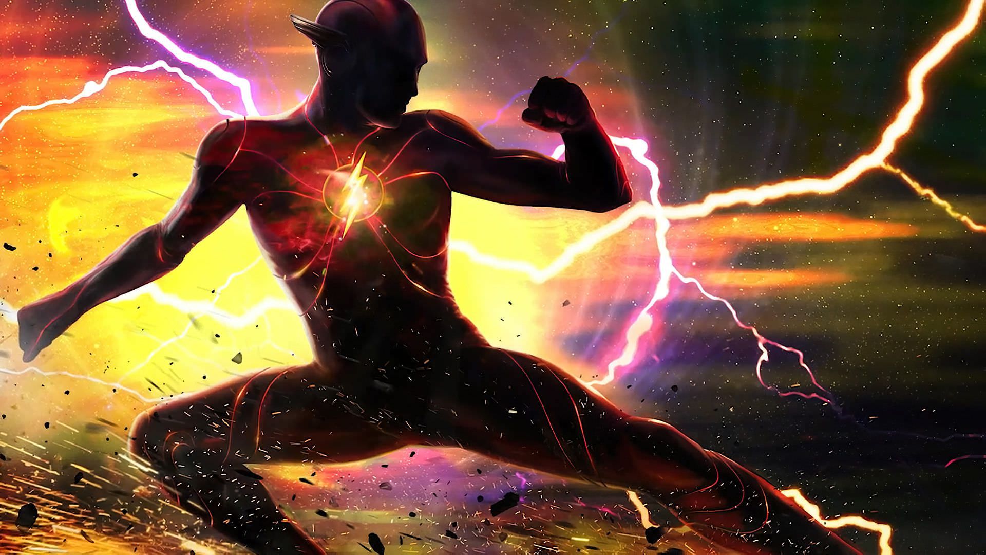 کانسپت آرت ازرا میلر در لباس جدید فلش در فیلم The Flash 