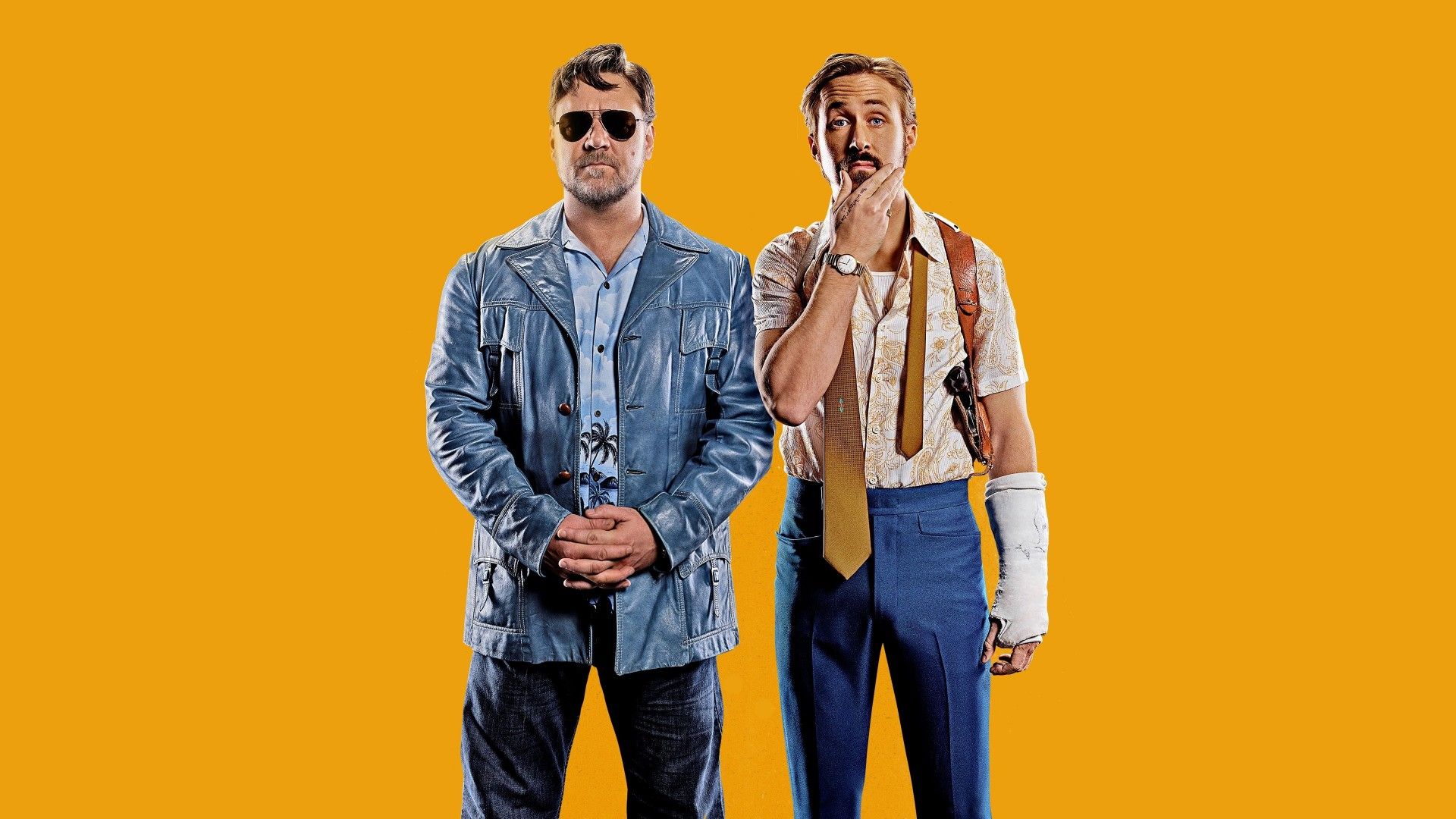 رایان گاسلینگ و راسل کرو در فیلم The Nice Guys