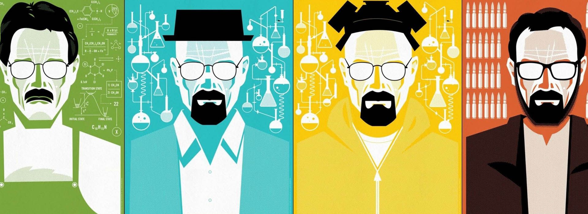 تصویری ویرایش شده از شخصیت والتر وایت در سریال Breaking Bad در زمان‌های متفاوت