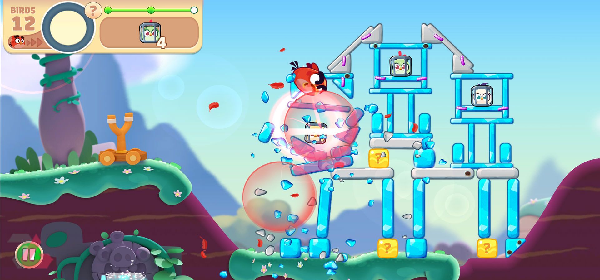 پرنده‌ی Red در بازی Angry Birds Journey