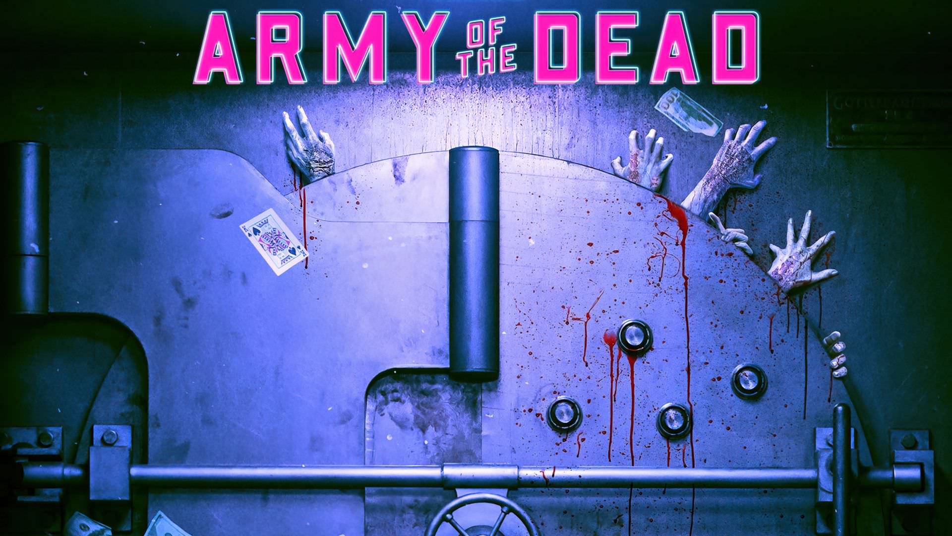 پوستر فیلم Army of the Dead با محوریت هجوم زامبی ها به گاو صندوق بزرگ لاس وگاس