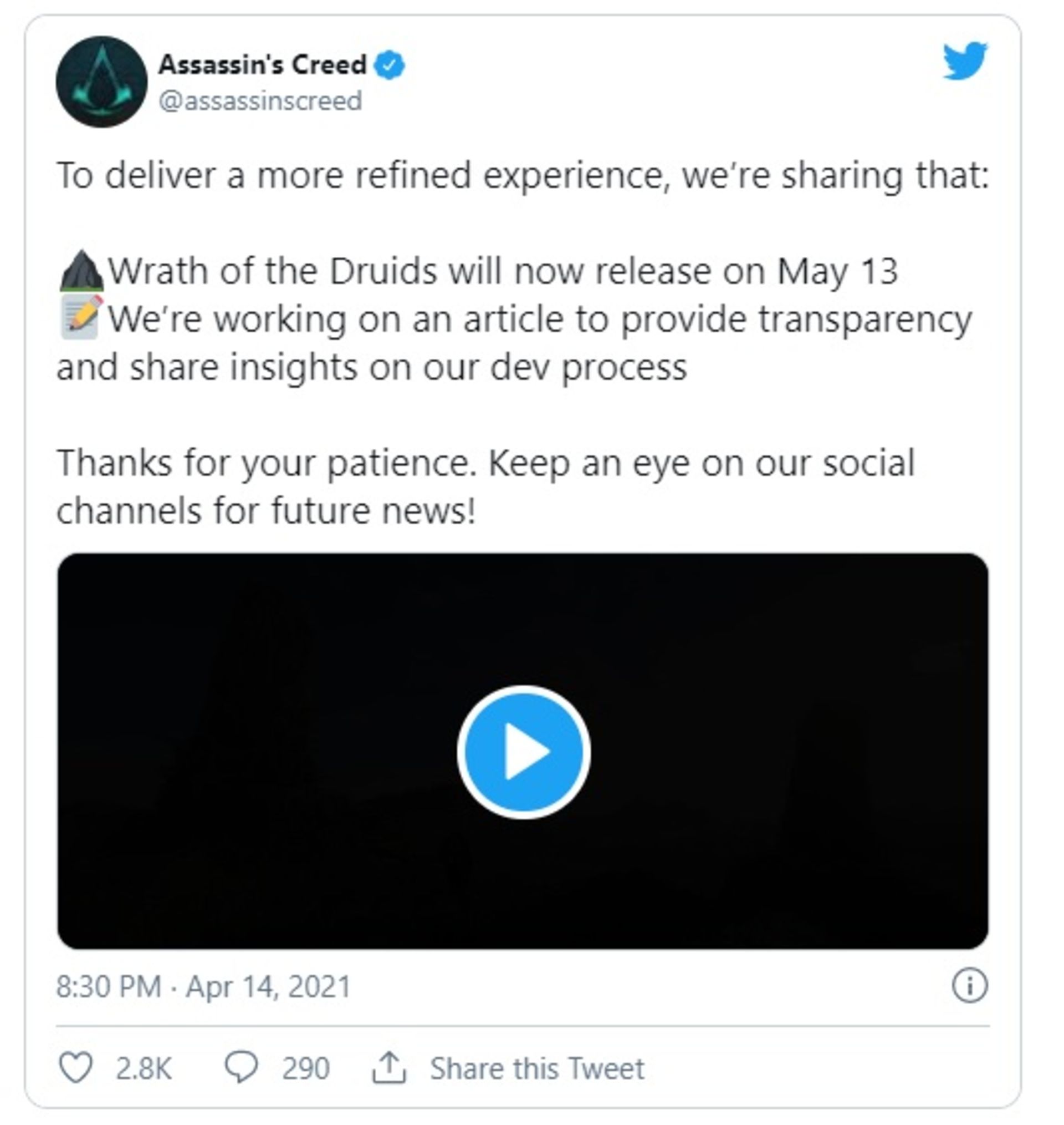 تأخیر در بسته الحاقی بازی Assassin’s Creed Valhalla