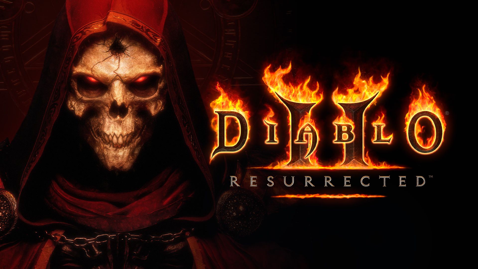 لوگو آتشین بازی Diablo 2: Resurrected شرکت بلیزارد