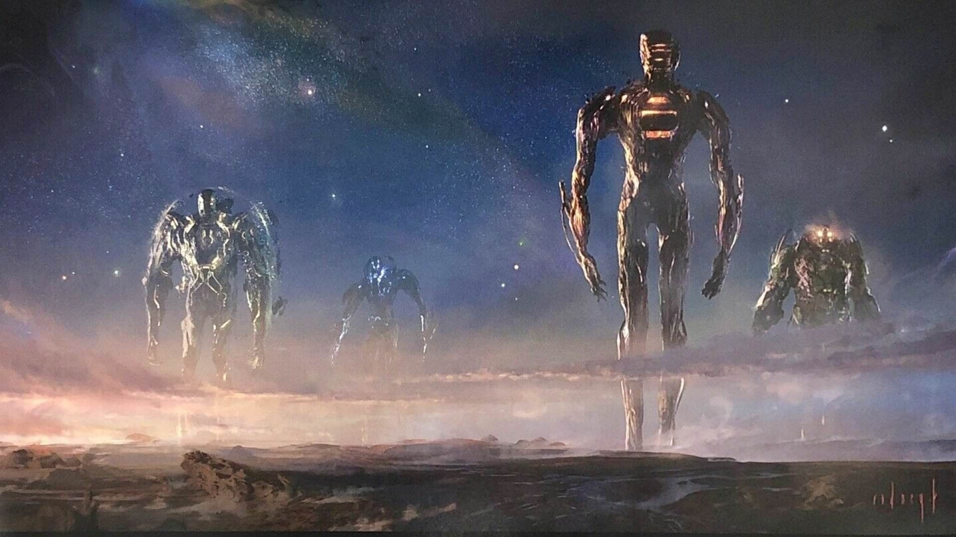 کانسپت آرت گروه Celestials در فیلم Eternals