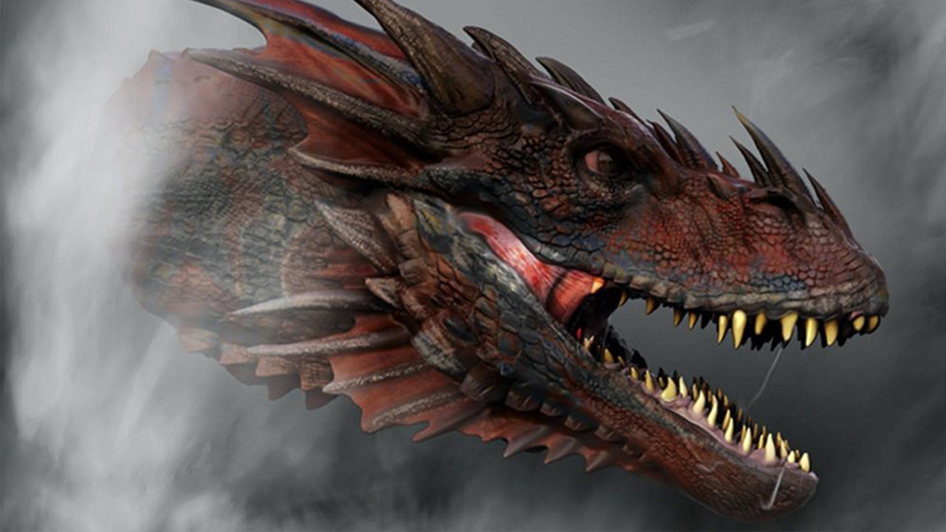 کانسپت آرت یک اژدها در سریال House of the Dragon اسپین آف بازی تاج و تخت
