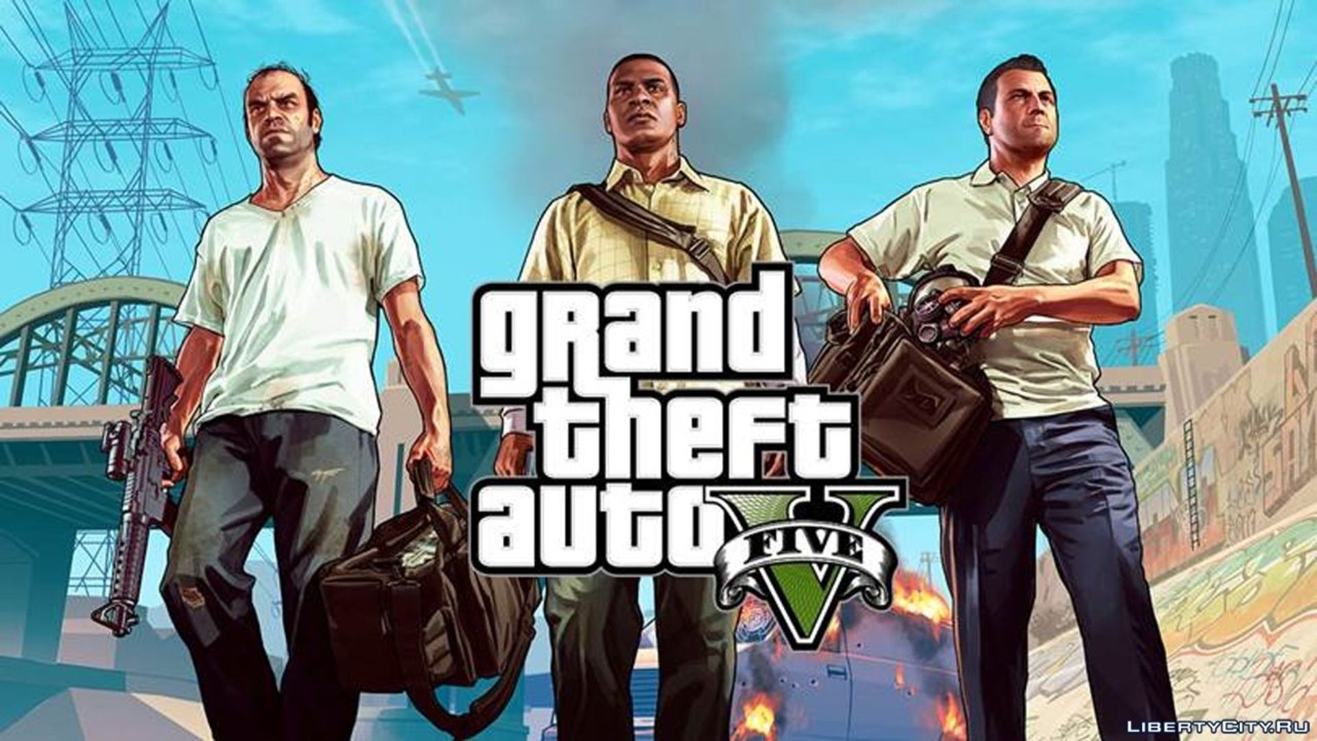 پوستر بازی GTA V