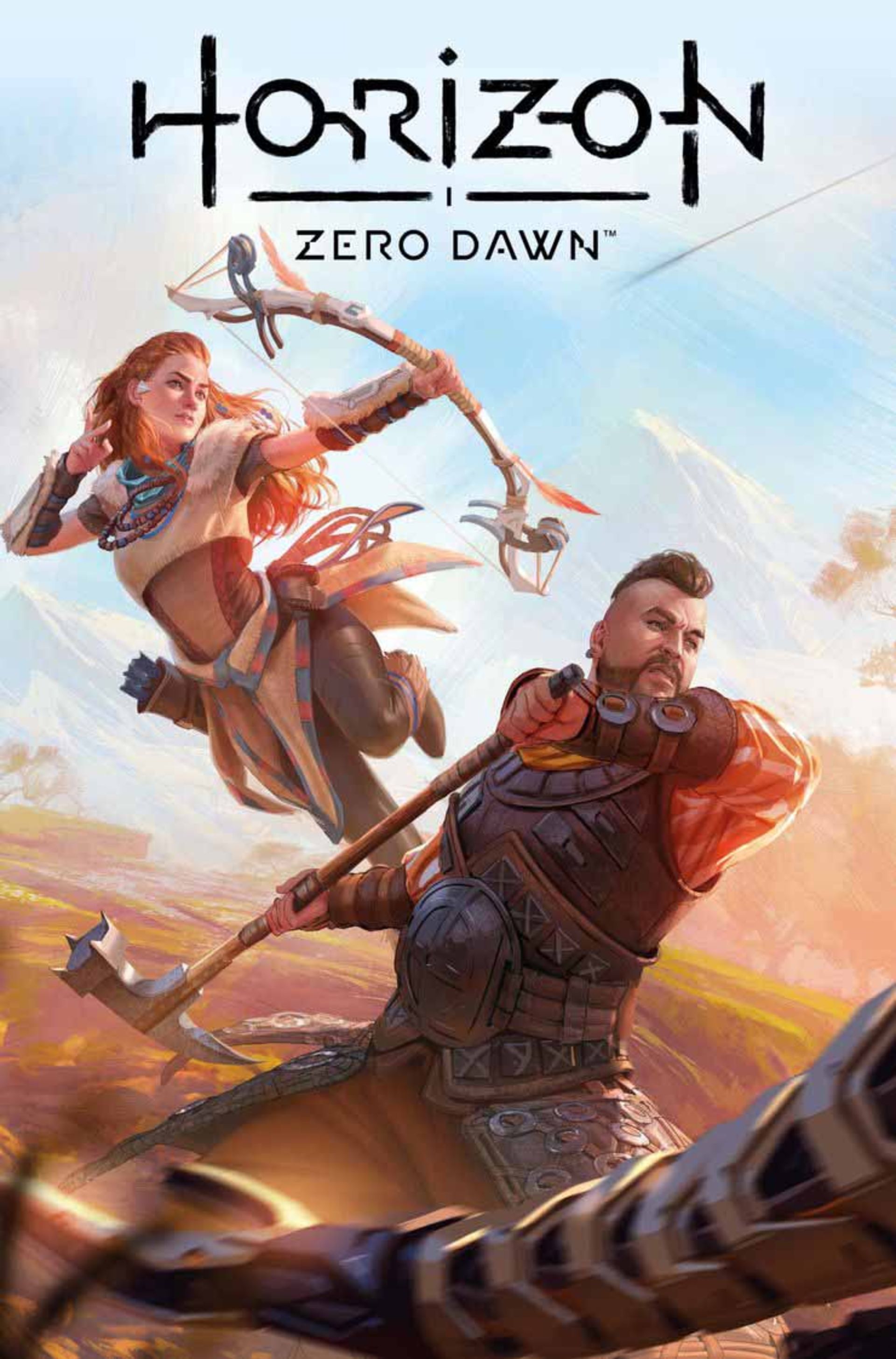 الوی و ارند در حال مبارزه در کتاب کمیک Horizon Zero Dawn: Liberation