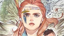 شخصیت الوی با صورتی نقاشی شده در کتاب کمیک Horizon Zero Dawn: Liberation