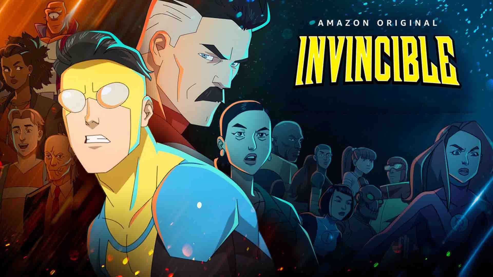 پوستر تمدید سریال Invincible برای فصل دوم و سوم
