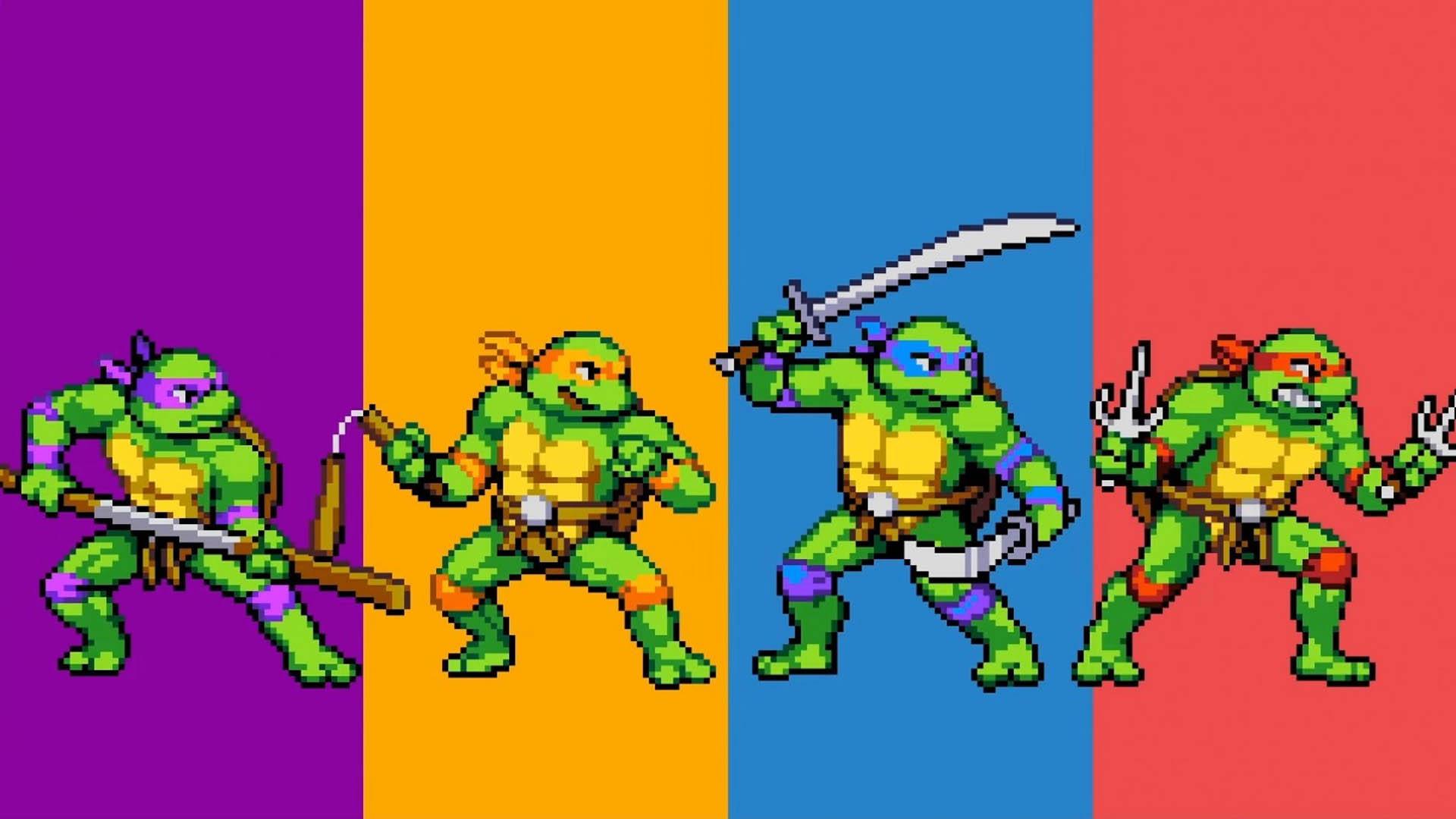لاک پشت‌های نینجا در بازی Teenage Mutant Ninja Turtles: Shredder’s Revenge