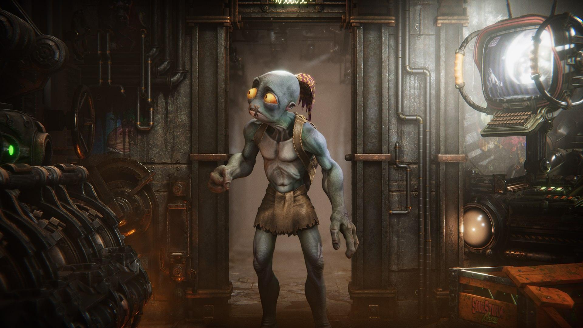 کاراکتر بازی Oddworld: Soulstorm در آستانه در
