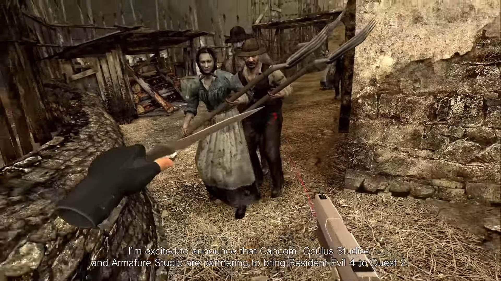 تصویری از گیم‌پلی Resident Evil 4 VR