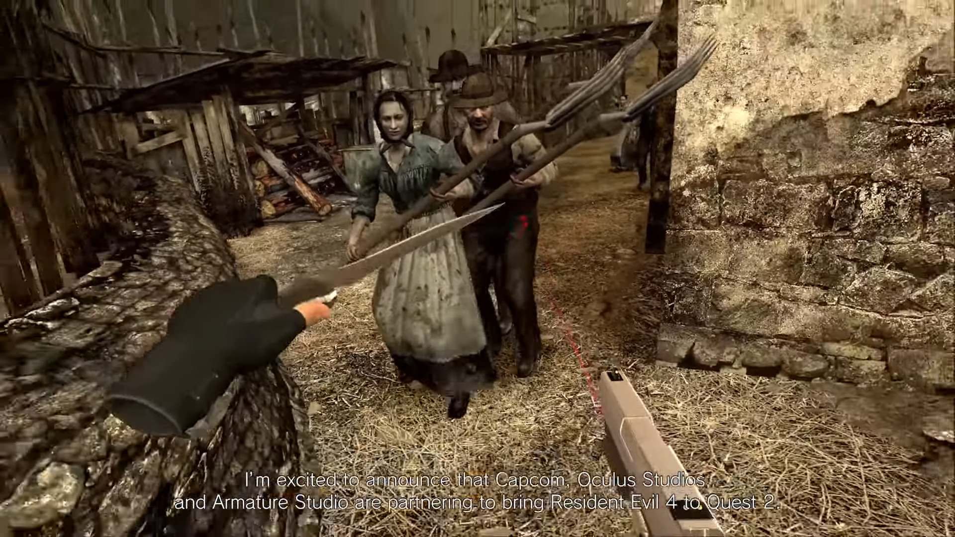 تصویری از گیم‌پلی Resident Evil 4 VR