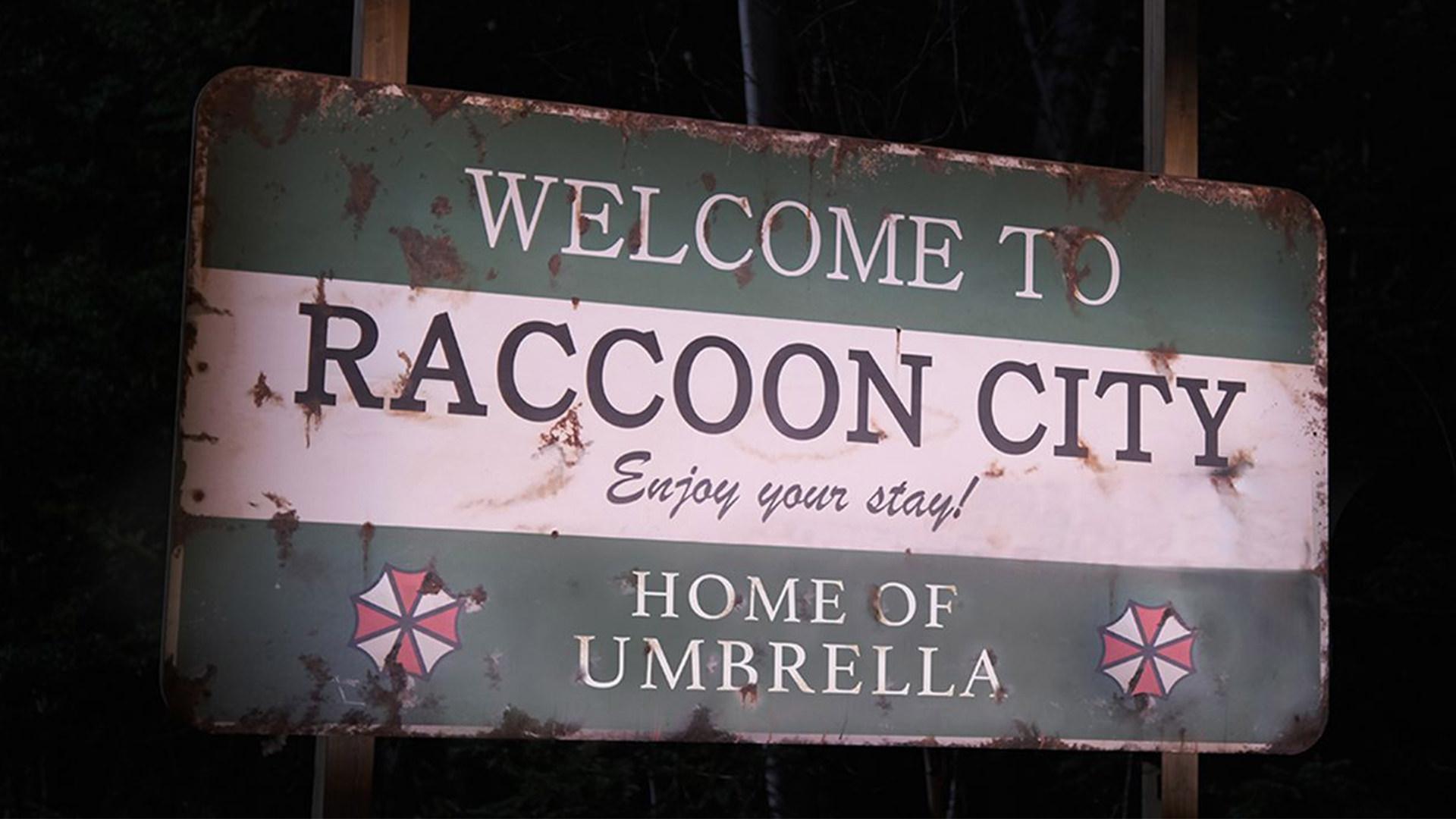 ورودی شهر راکون سیتی در فیلم Resident Evil: Welcome to Raccoon City