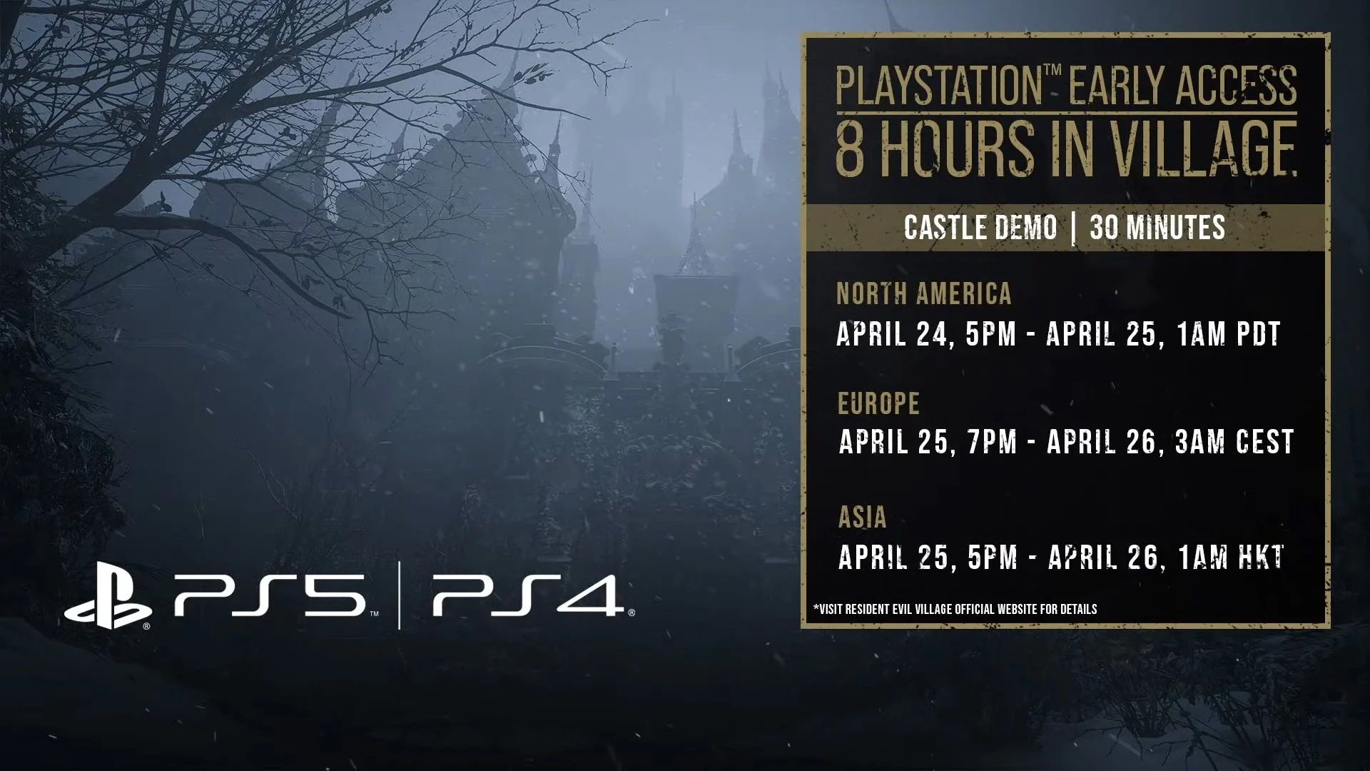 زمانبندی دسترسی کاربران PS4 و PS5 به رزیدنت اویل 8