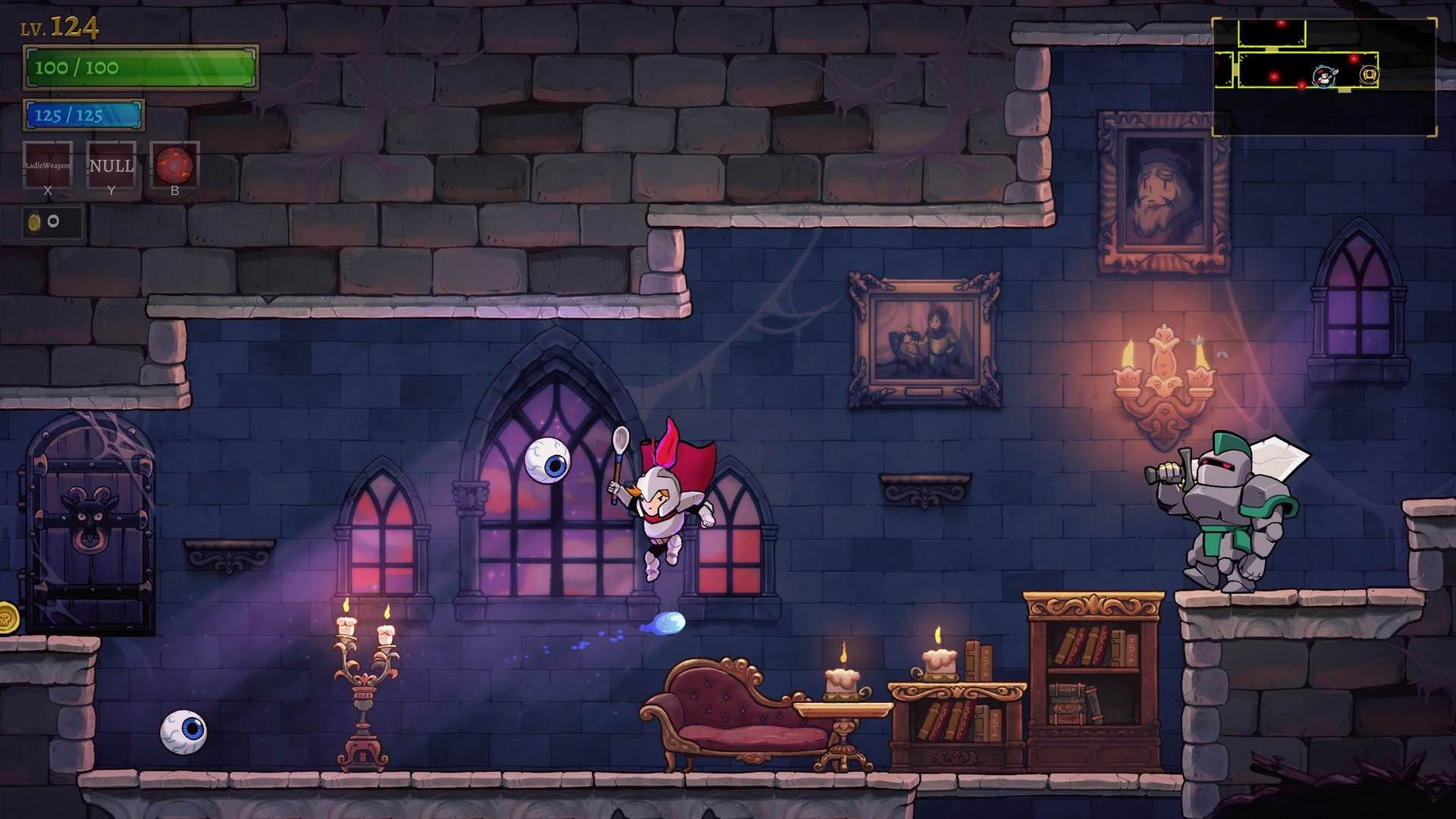 نمایی از گیم پلی بازی Rogue Legacy 2