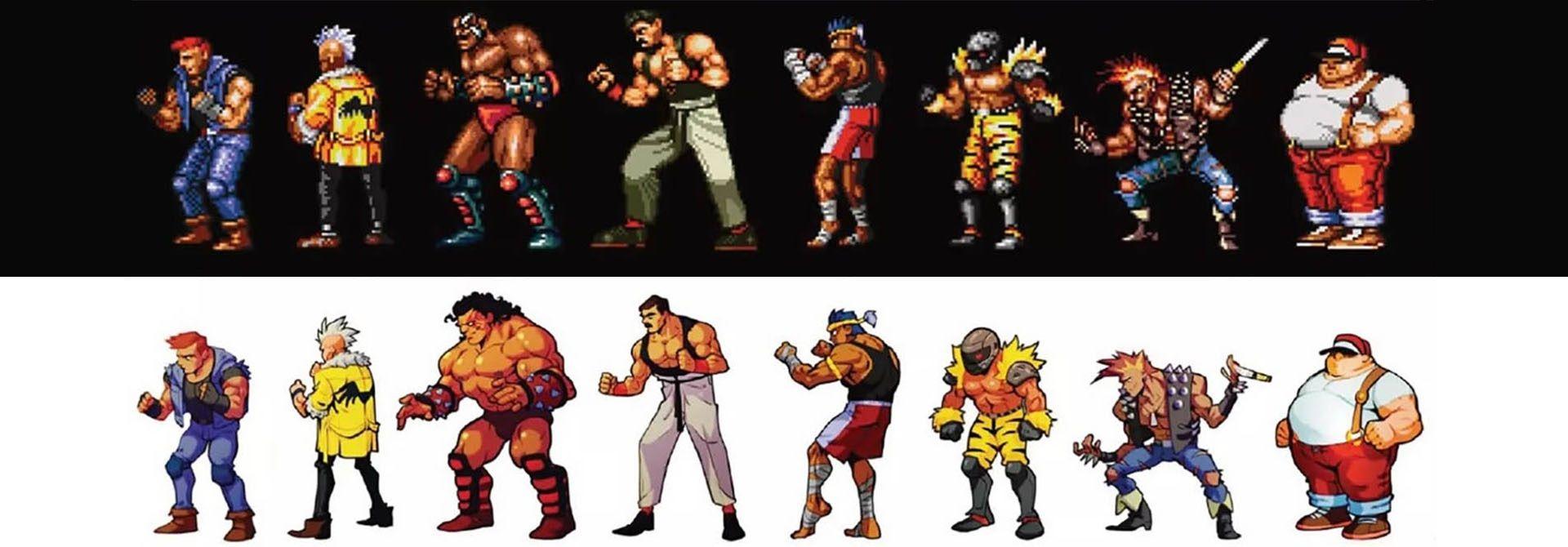 مدل‌های قدیمی و جدید دشمنان در Streets of Rage 4