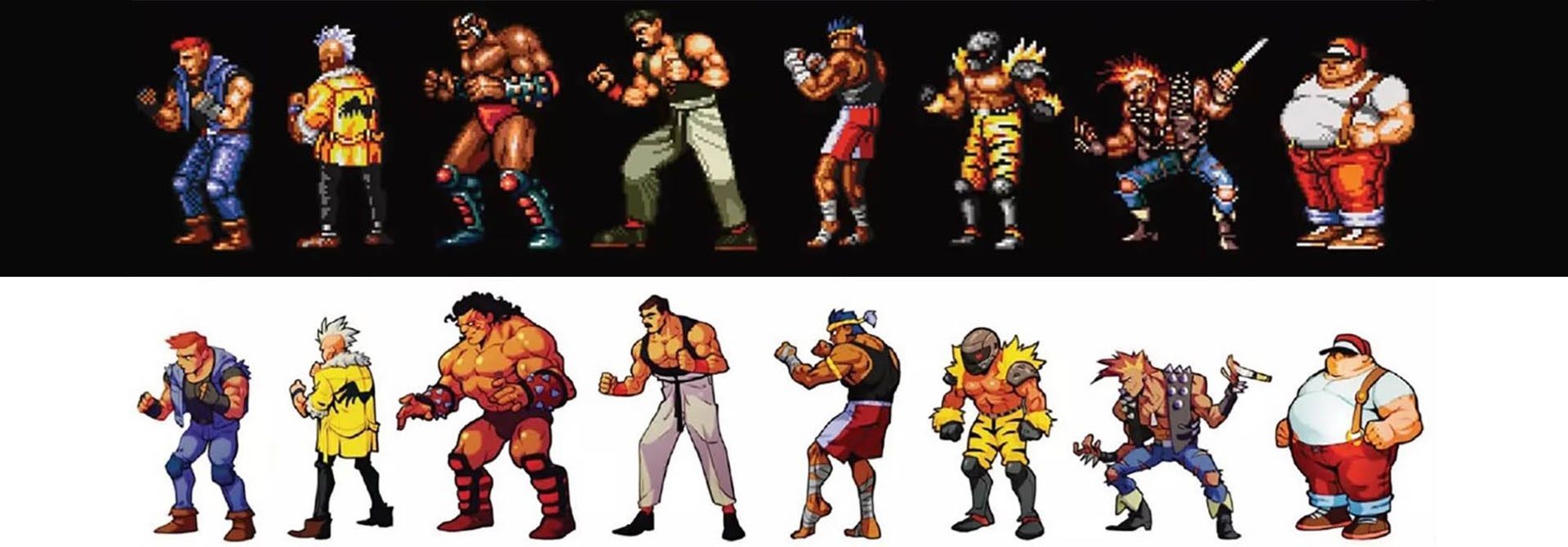 مدل‌های قدیمی و جدید دشمنان در Streets of Rage 4
