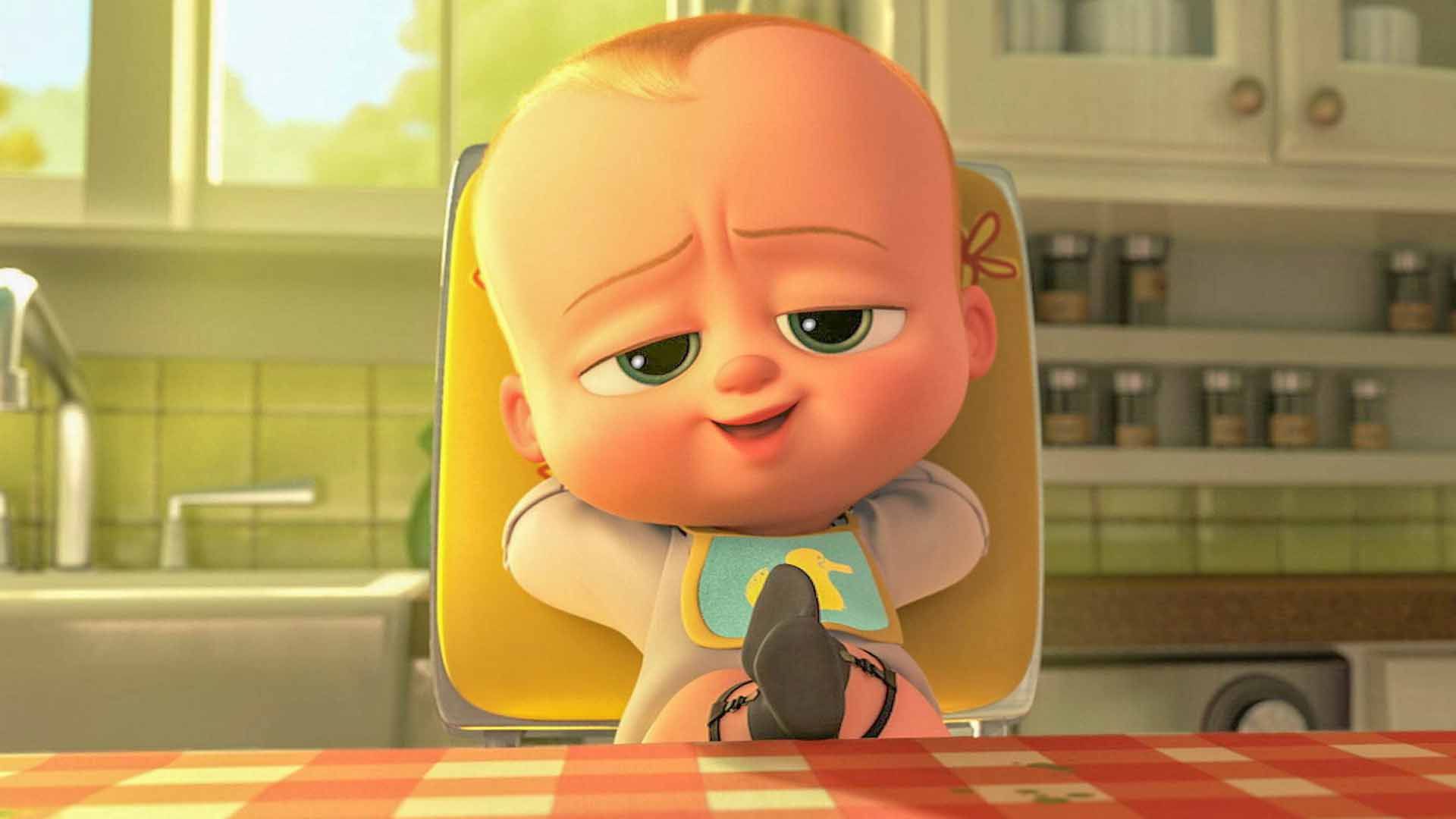 تئودور تمپلتون در حال مسخره کردن در انیمیشن Boss Baby