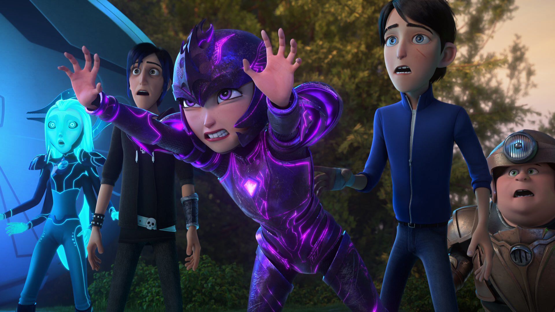 تیم قهرمان های شکارچیان ترول در انیمیشن Trollhunters: Rise of the Titans