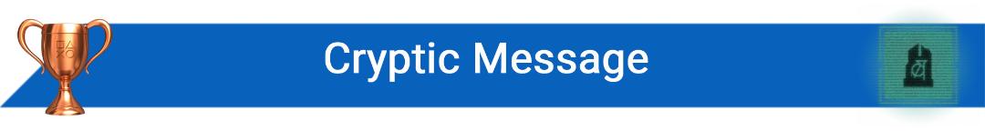 تروفی Cryptic Message