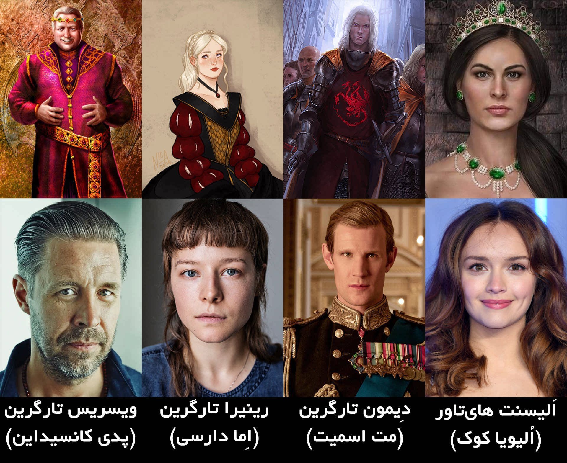 گروه شخصیت‌های سریال خاندان اژدها