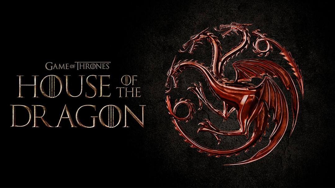 لوگو رسمی سریال House of the Dragon، اسپین‌آف بازی تاج و تخت