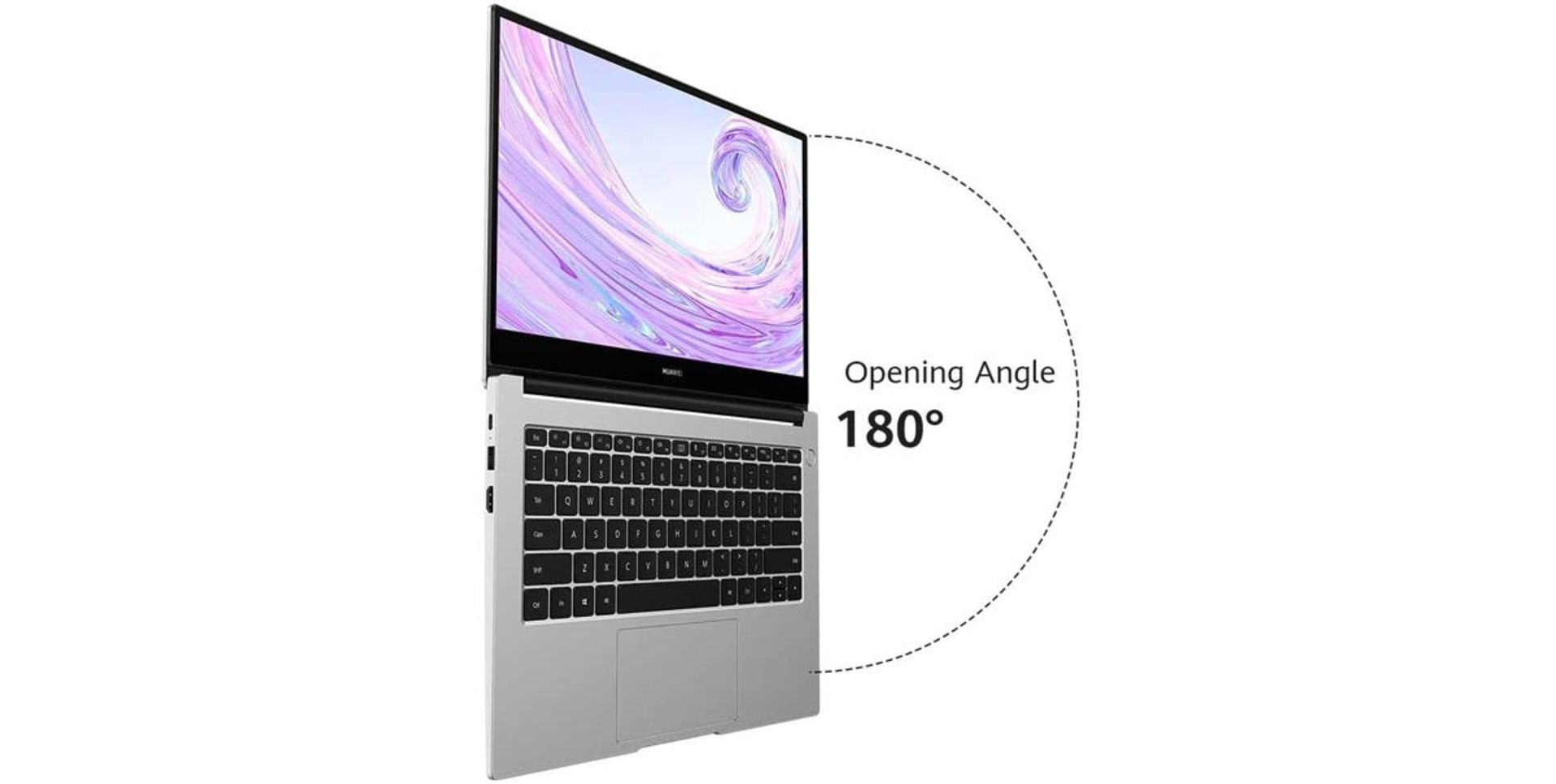 هواوی میت بوک D14  ۱۸۰ درجه