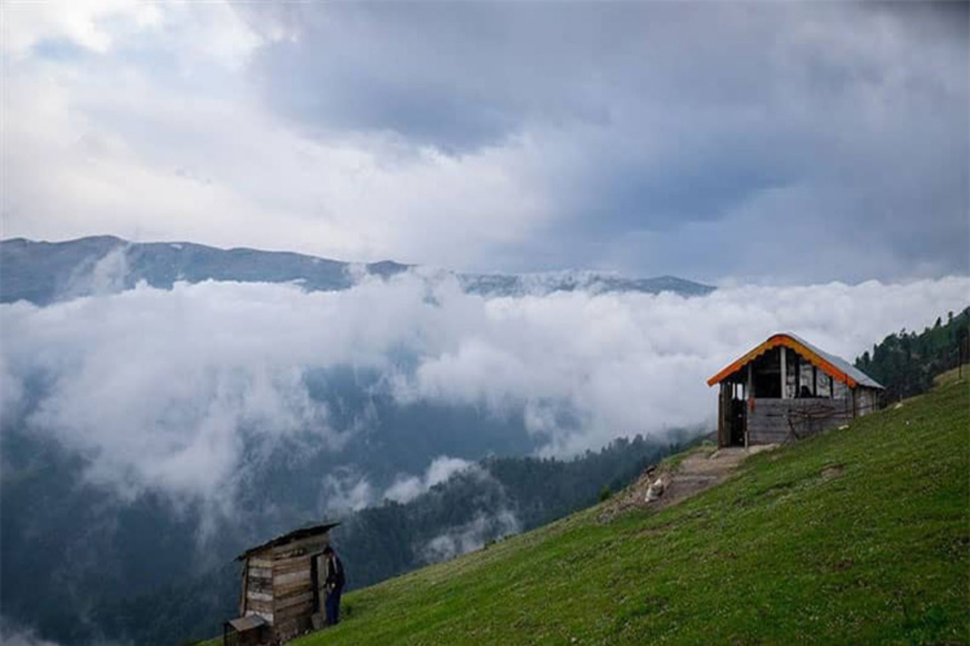 دریای ابر روستای اولسبلنگاه ماسال