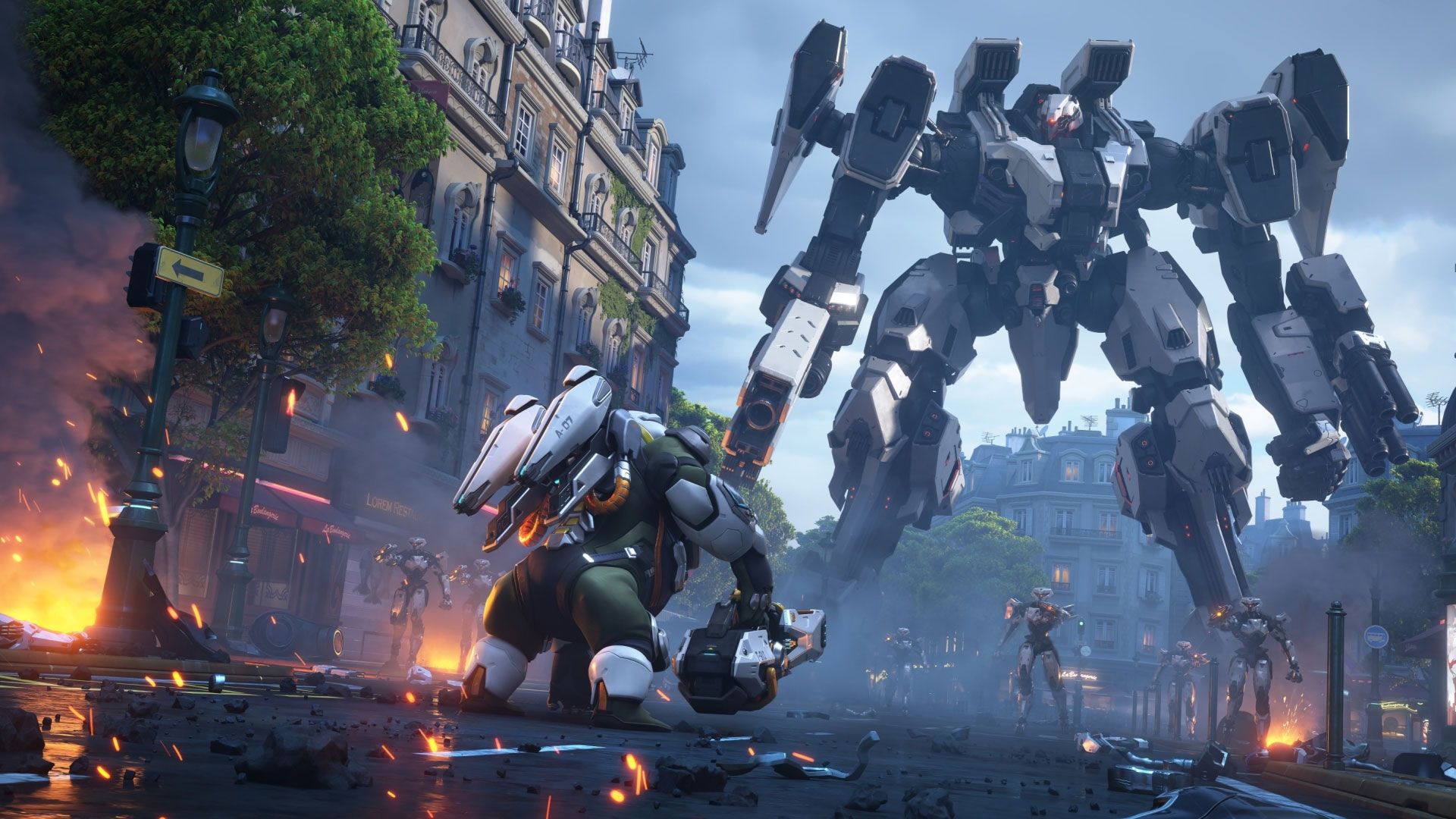 وینستون در مقابل ربات‌ها در Overwatch 2