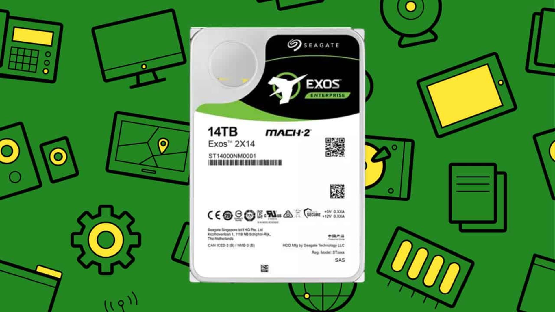 تصویری  از هارد درایو Seagate Mach.2 Exos 2X14