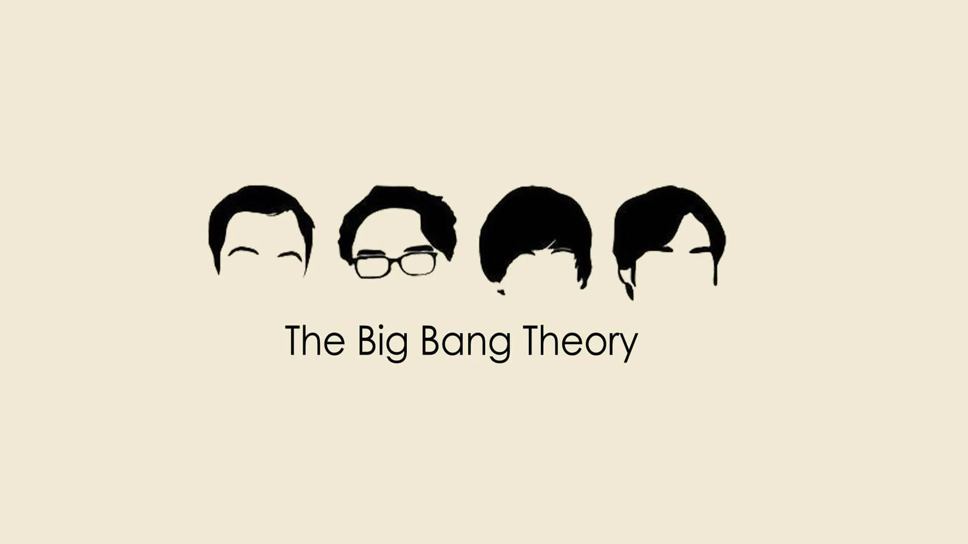 سرهای شخصیت‌های اصلی در پوستر سریال The Big Bang Theory 