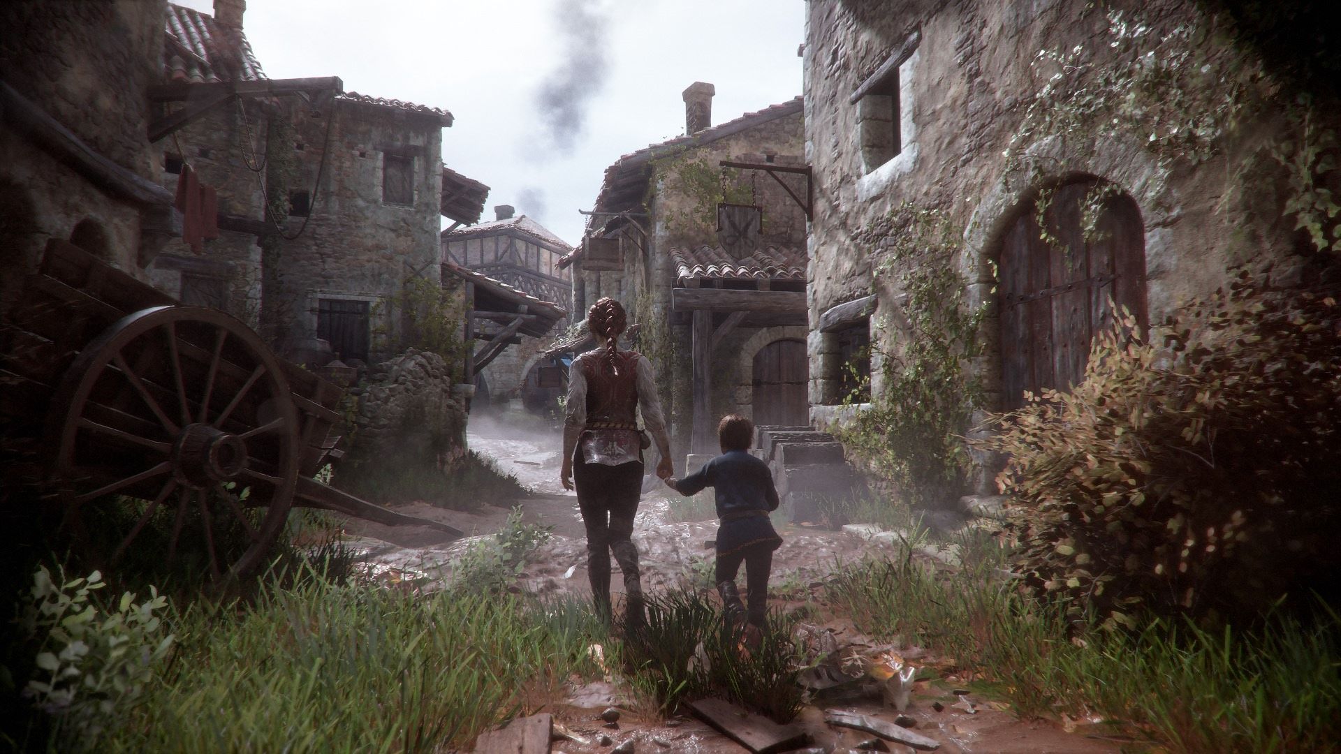 شخصیت‌های اصلی A Plague Tale: Innocence در محیط بازی