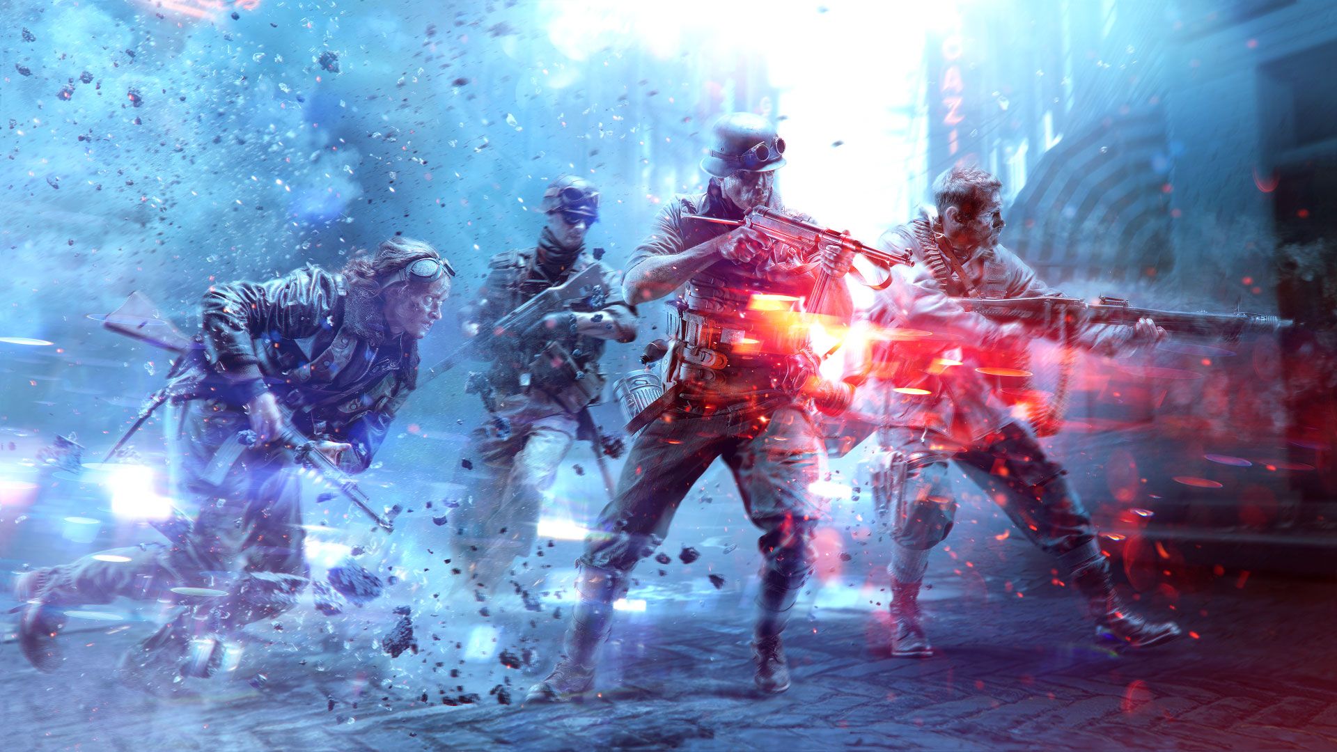 سربازان در حال نبرد بازی Battlefield 5