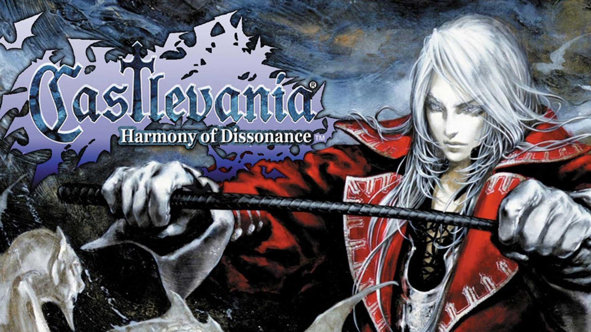 بازی Castlevania: Harmony of Dissonance شرکت کونامی، موهای سفید و لباس قرمزرنگ