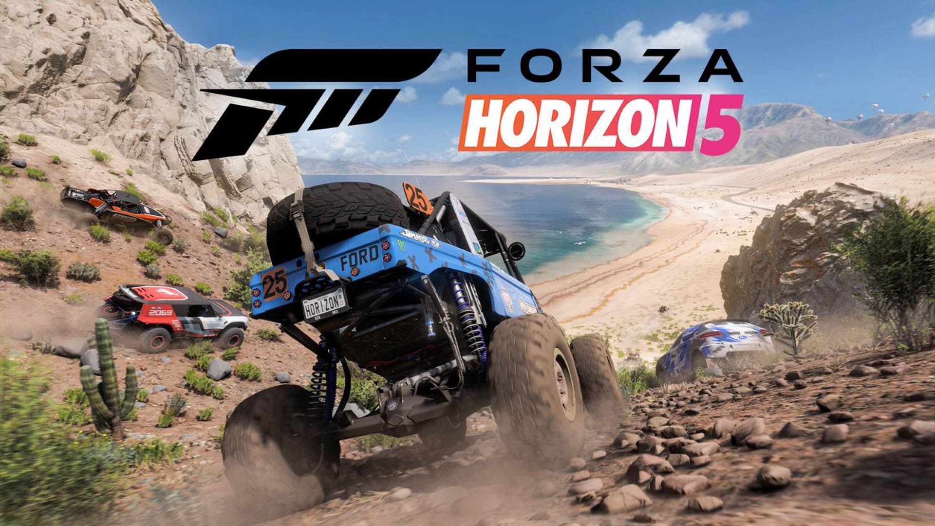 مسابقه بازی ریسینگ Forza Horizon 5 در ساحل