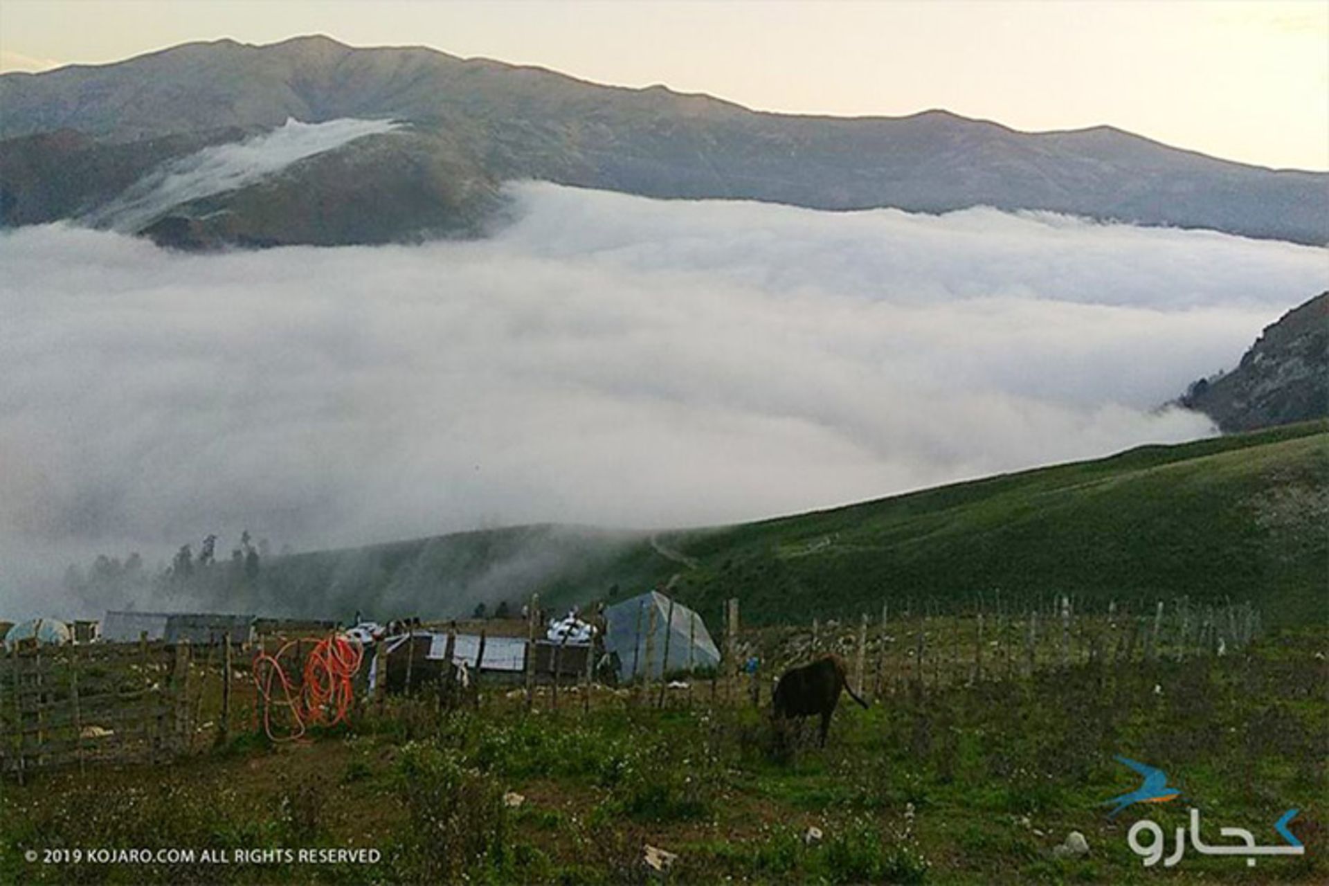 دریای ابر روستای اولسبلنگاه ماسال