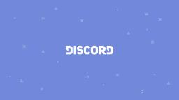 لوگوی دیسکورد (Discord) سفید رنگ روی پس‌زمینه بنفش با اشکال هندسی