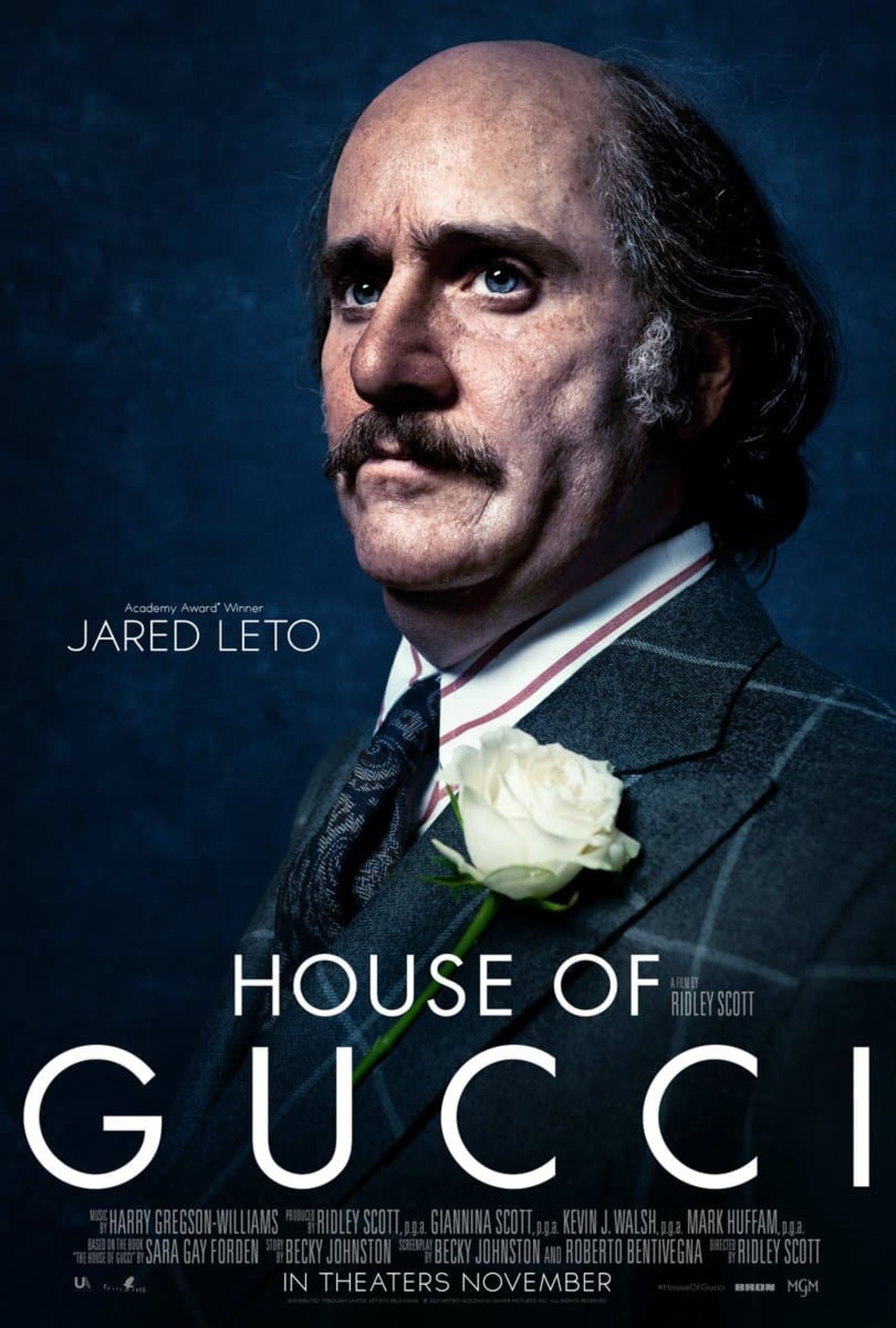 جرد لتو در پوستر شخصیت فیلم House of Gucci